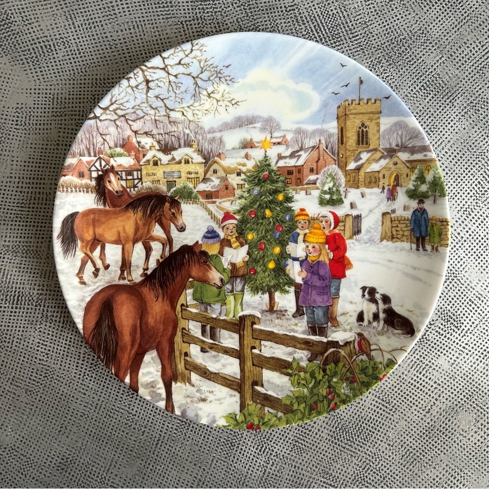Wedgewood ~ Limited Edition 2003 Christmas Companions 8” Plate